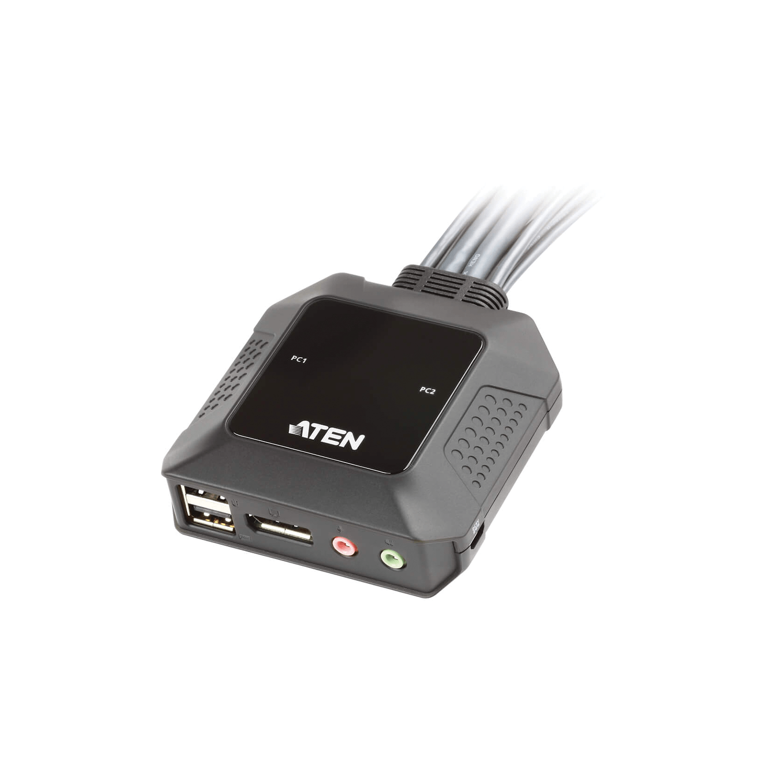 ATEN 2-PORT USB DISPLAYPORT CABLE KVM SWITCH WITH REMOTE PORT SELECTOR-0
