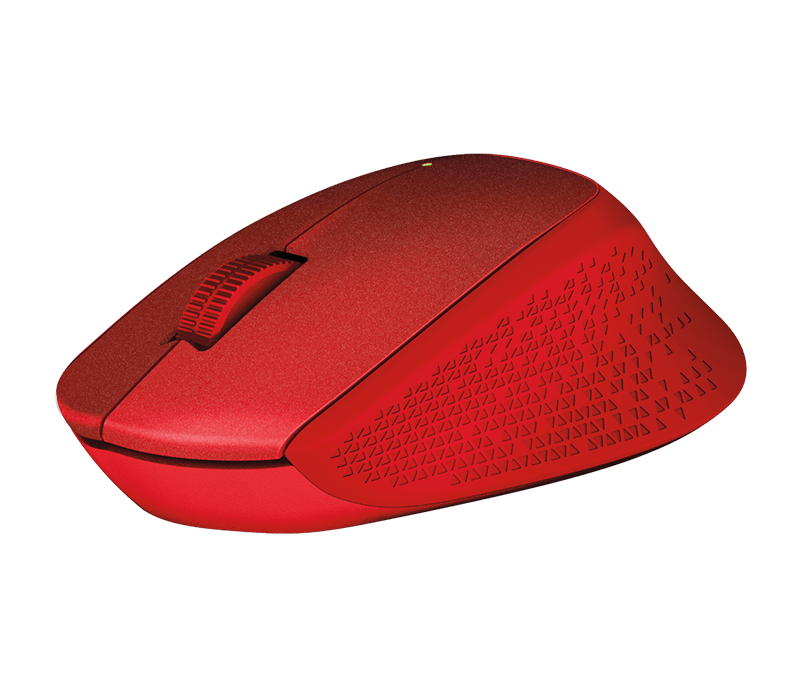 Logitech M330 Silent Plus Wireless Mouse (Red)
