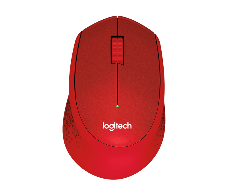 Logitech M330 Silent Plus Wireless Mouse (Red)