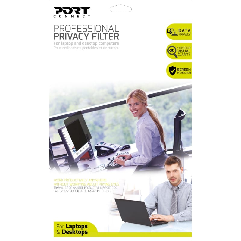 Port Designs Privacy Filter 2D 13.3 Laptop - Platinum Selection