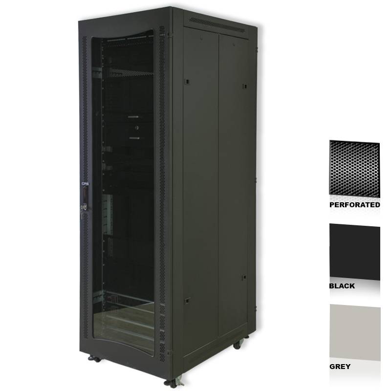 RCT Cabinet 42U  800Wx1000D; Perforated Door;1200kg Load