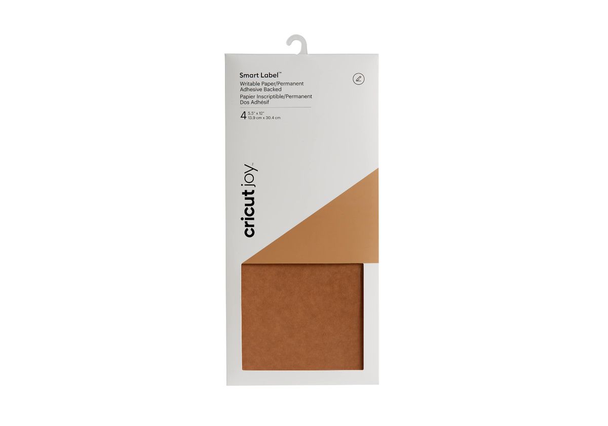 2007361; Cricut Joy Smart Labels 14x30cm 4-pack (Kraft Brown);