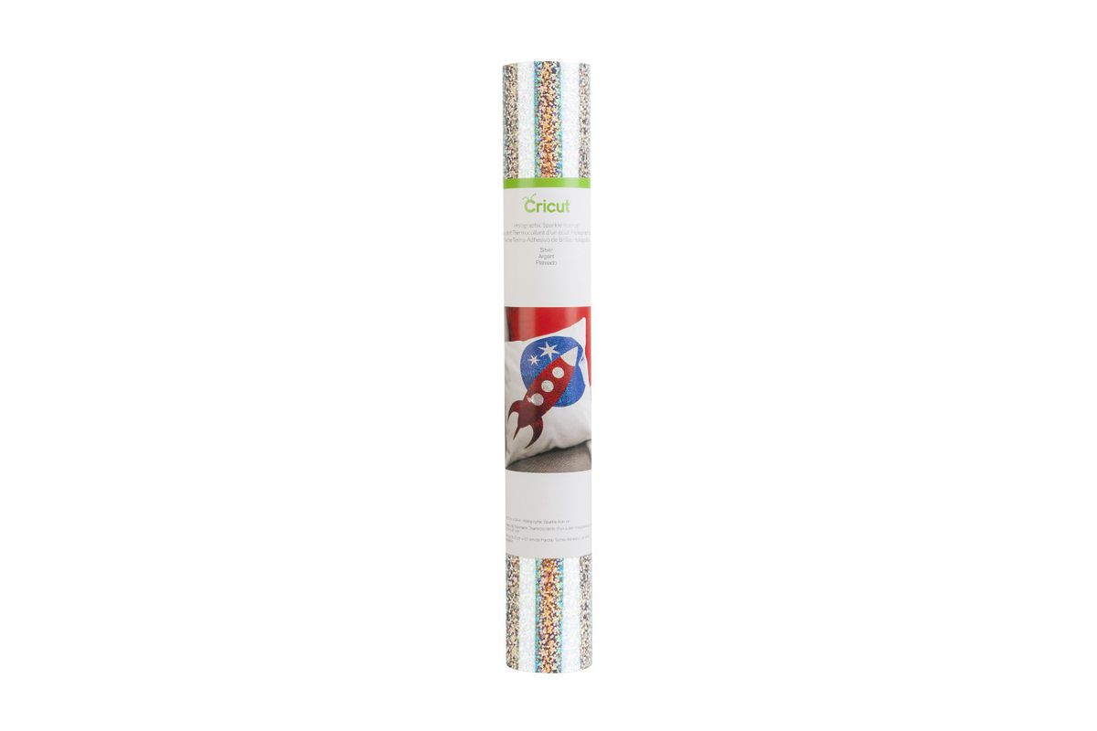 2004140 - Cricut Holographic Sparkle Iron-On 30x60cm (Silver); .