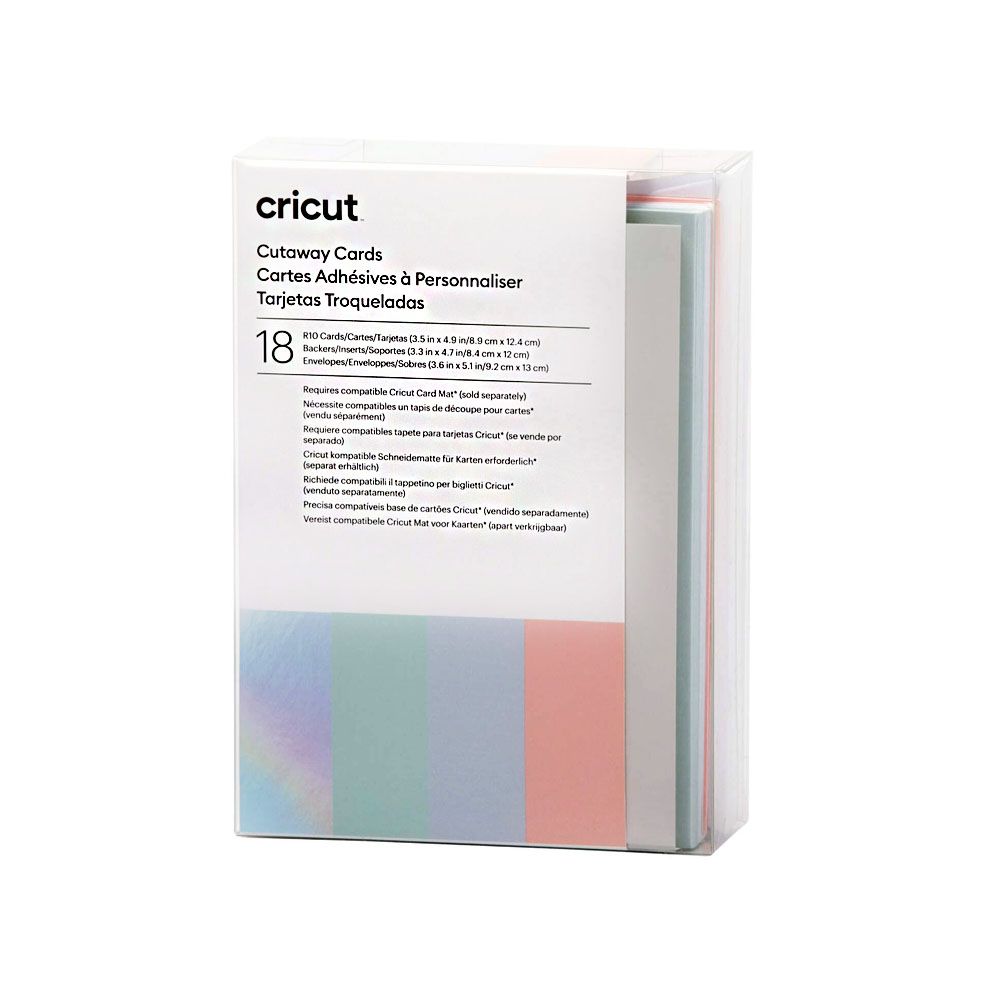 2009482 - Cricut Cut-Away Cards Pastel R10 (8;9 Cm X 12;4 Cm) 18-Pack