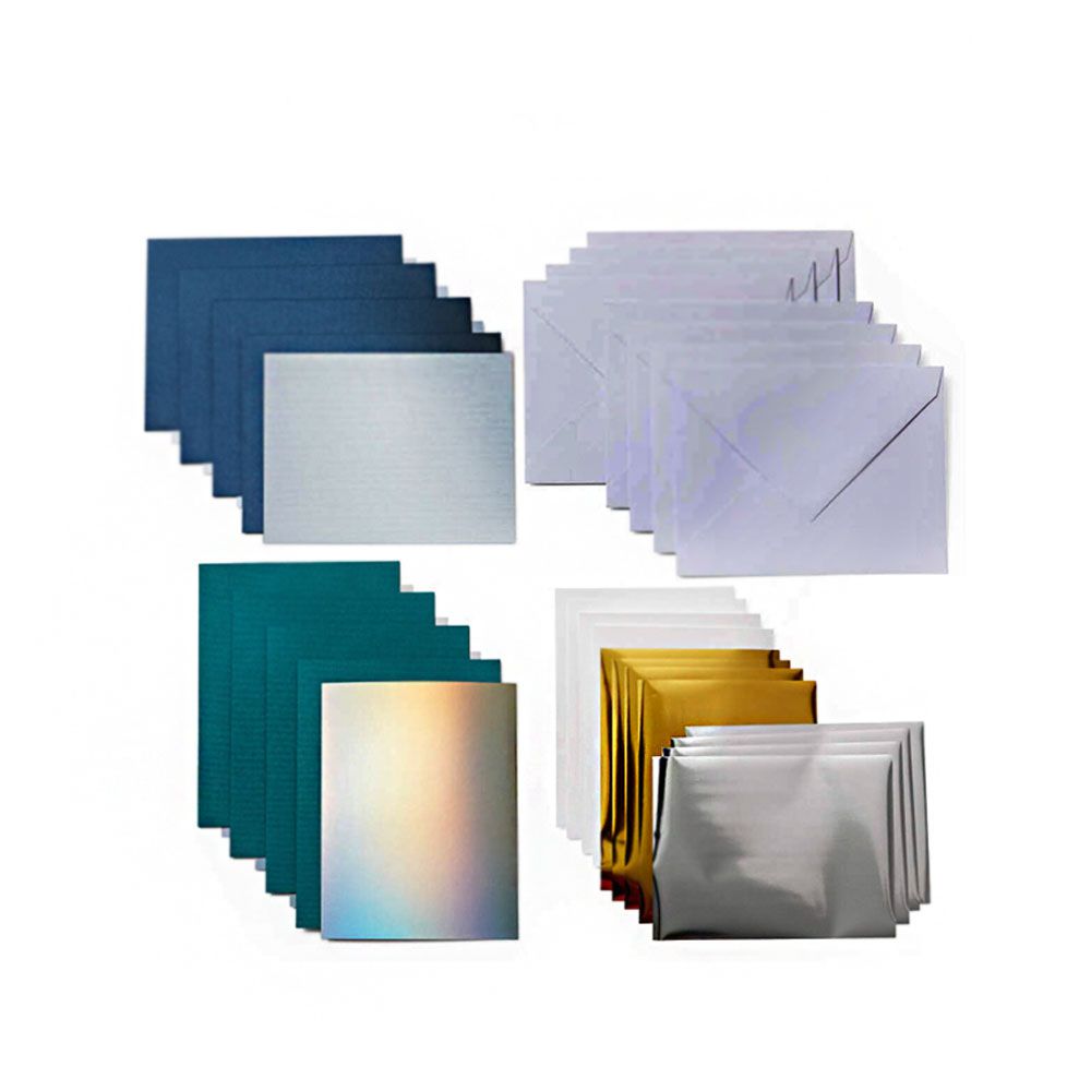2009210 - Cricut Insert Cards Foil Blue Lagoon R30 (11;4 Cm X 15;9 Cm) 8-Pack