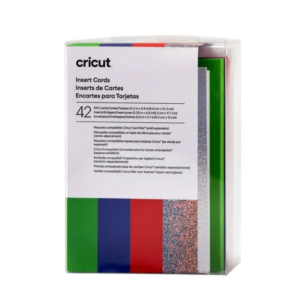 2009467 - Cricut Insert Cards Rainbow R10 (8;9 Cm X 12;4 Cm) 42-Pack