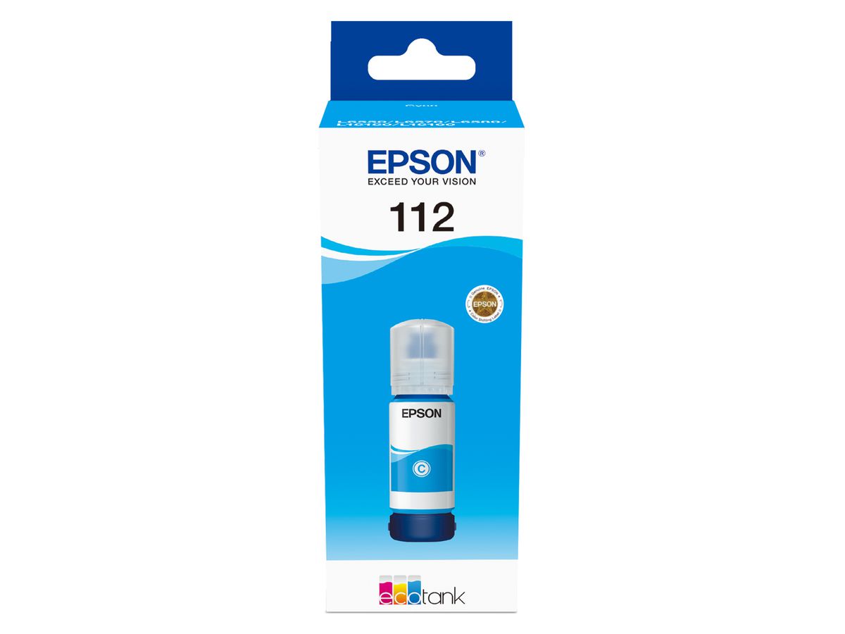 Epson 112 EcoTank Pigment Cyan Ink Bottle