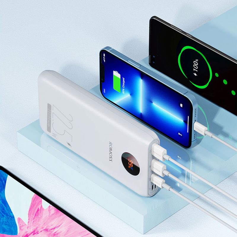Romoss 20000mah 22.5w Power bank WHT