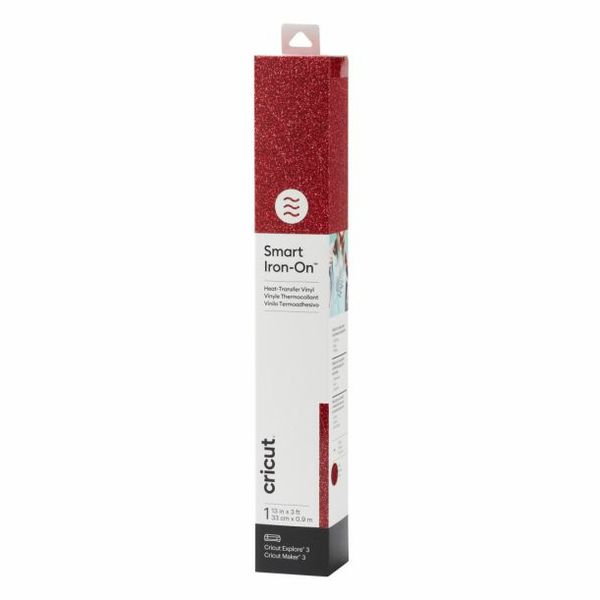 2008675: Cricut Smart Iron-on 33x91cm 1 sheet (Glitter Red)