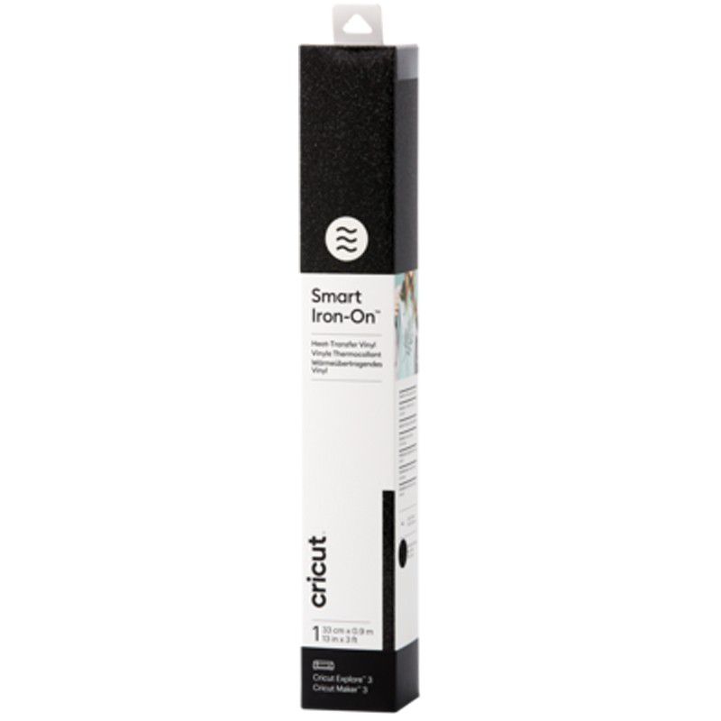 2008672: Cricut Smart Iron-on 33x91cm 1 sheet (Glitter Black)