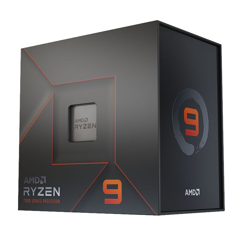 AMD Ryzen 9 7900x 5nm SKT AM5 CPU; 12 Core/24 Thread Base Clock 4.7GHz; Max Boost Clock 5.0GHz ;76 MB Cache; Radeon Graphics; No