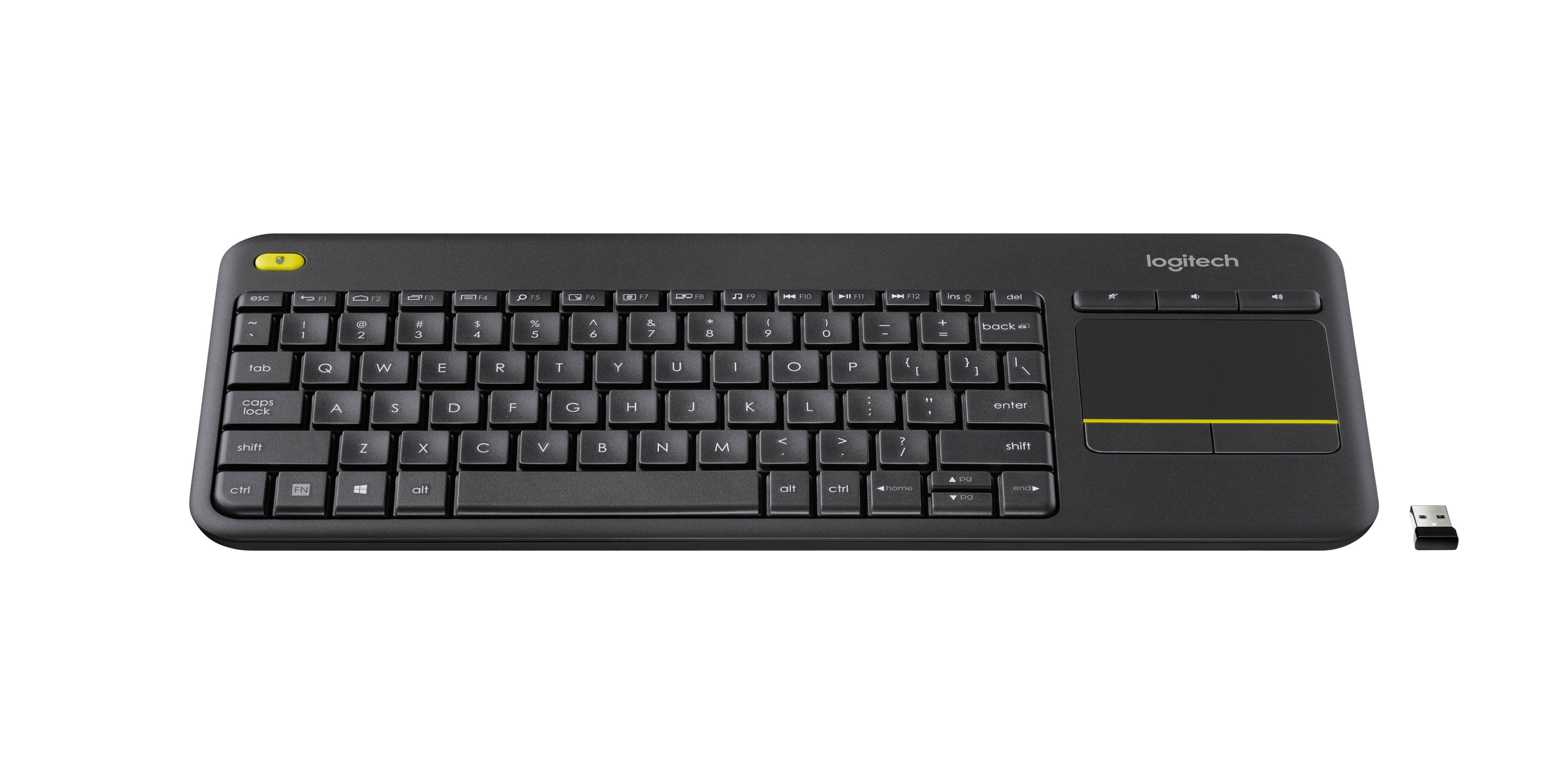 Logitech K400 Plus Wireless Touch Keyboard - Dark Grey