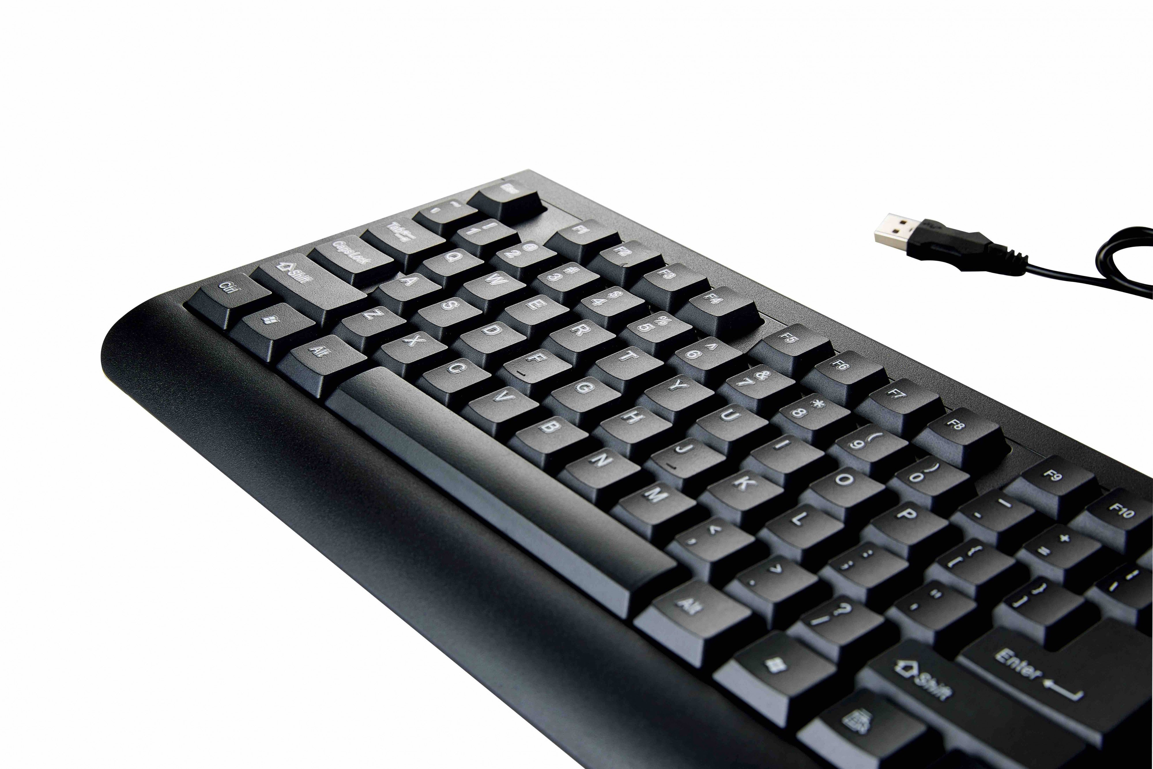 RCT WIRED DESKTOP COMBO WITH RCT-K19 KEYBOARD AND RCT-CT12 MOUSE