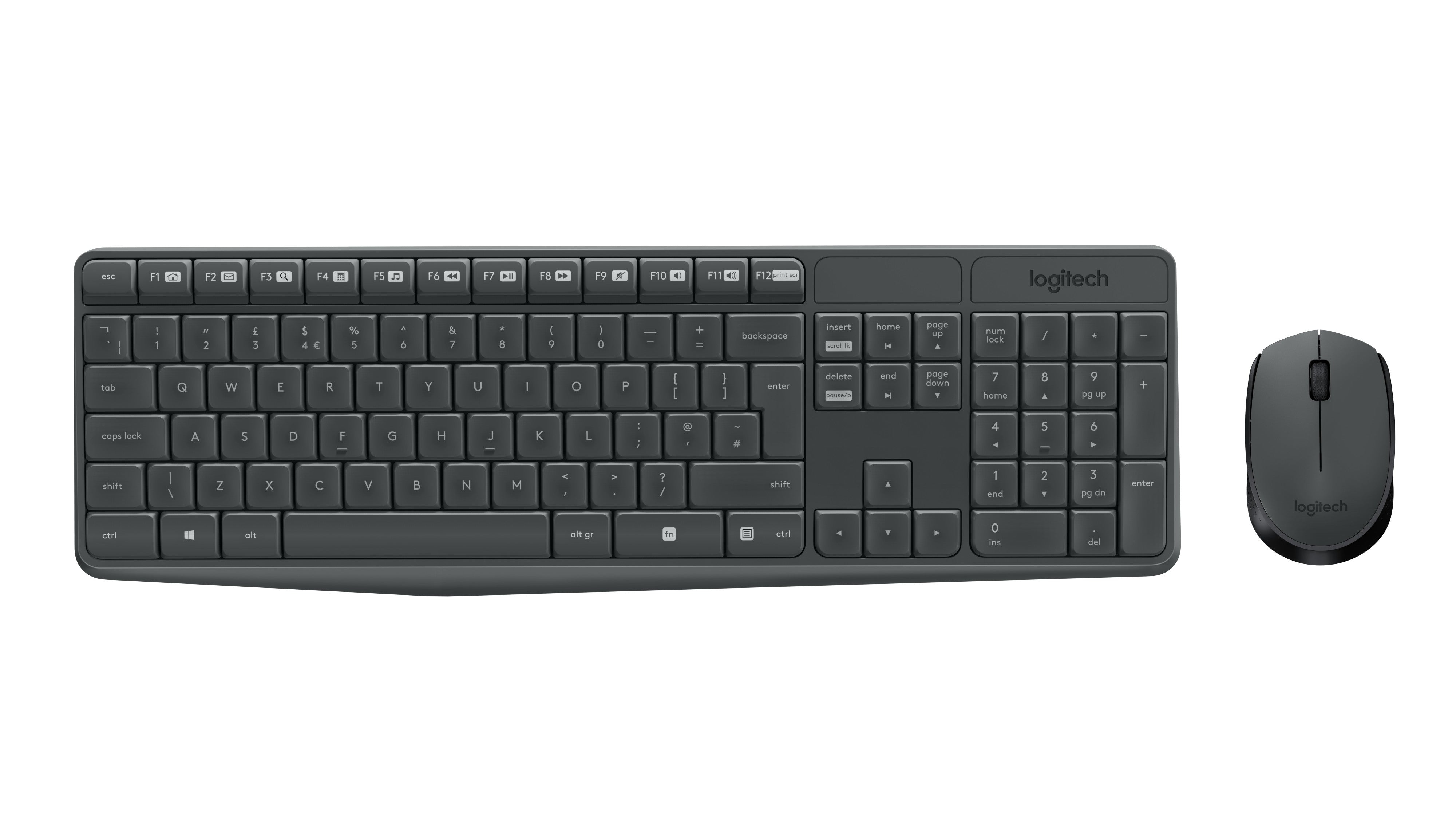 Logitech MK235 Wireless Mouse & Keyboard Combo - Black