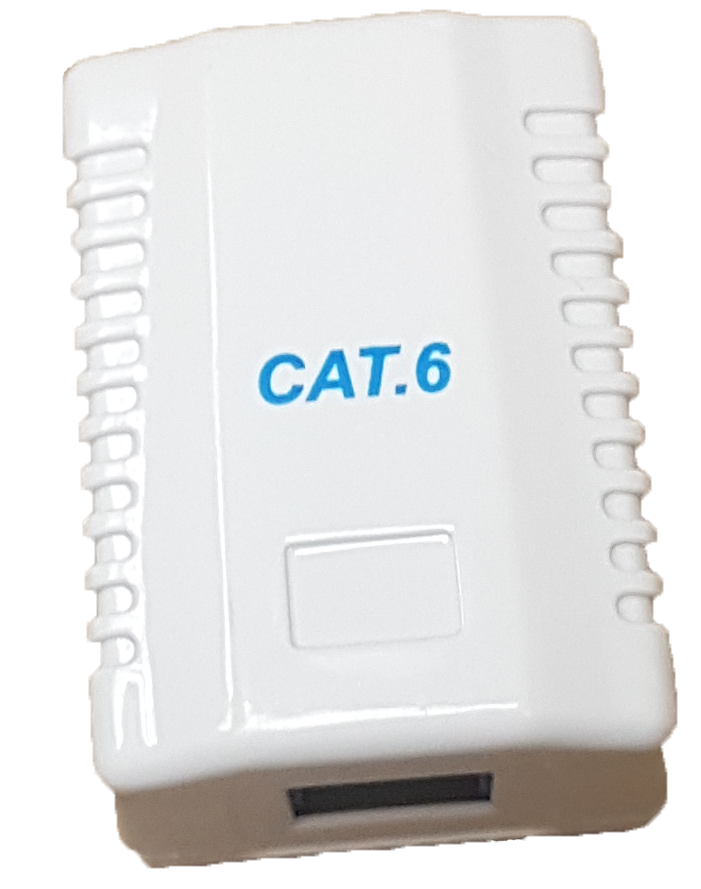 RCT- CAT6 WALLBOX SINGLE PORT