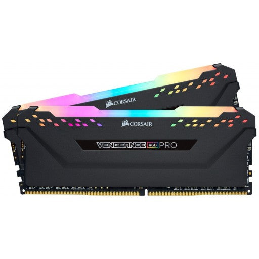Corsair CMW16GX4M2C3200C16/CMW16GX4M2E3200C16 Vengeance RGB Pro 16GB (2x8GB) DDR4-3200MHz CL16 1.35V 288-Pin Black Desktop Memory